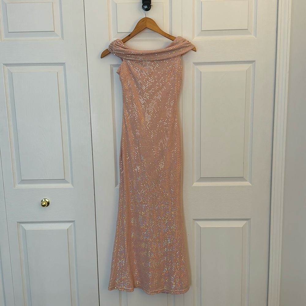 XS pink sparkly dress